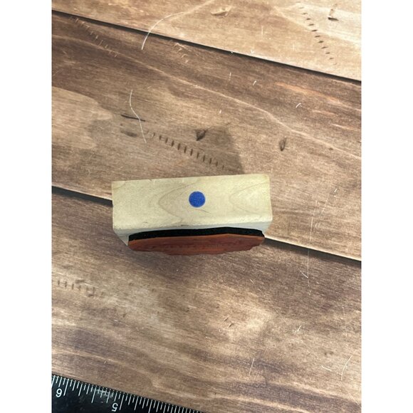 2016 HAMPTON ART PS1041 WOOD MOUNTED RUBBER STAMP MERRY LITTLE CHRISTMAS - Picture 4 of 5